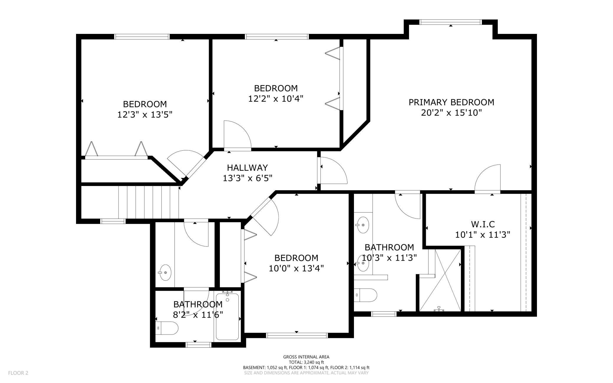 Floor plan upper level