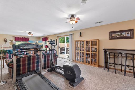 Walk right out to your private patio and hot tub.