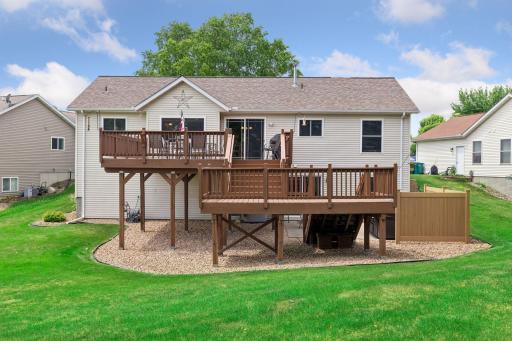 A beautifully maintained deck ready for summer gatherings.