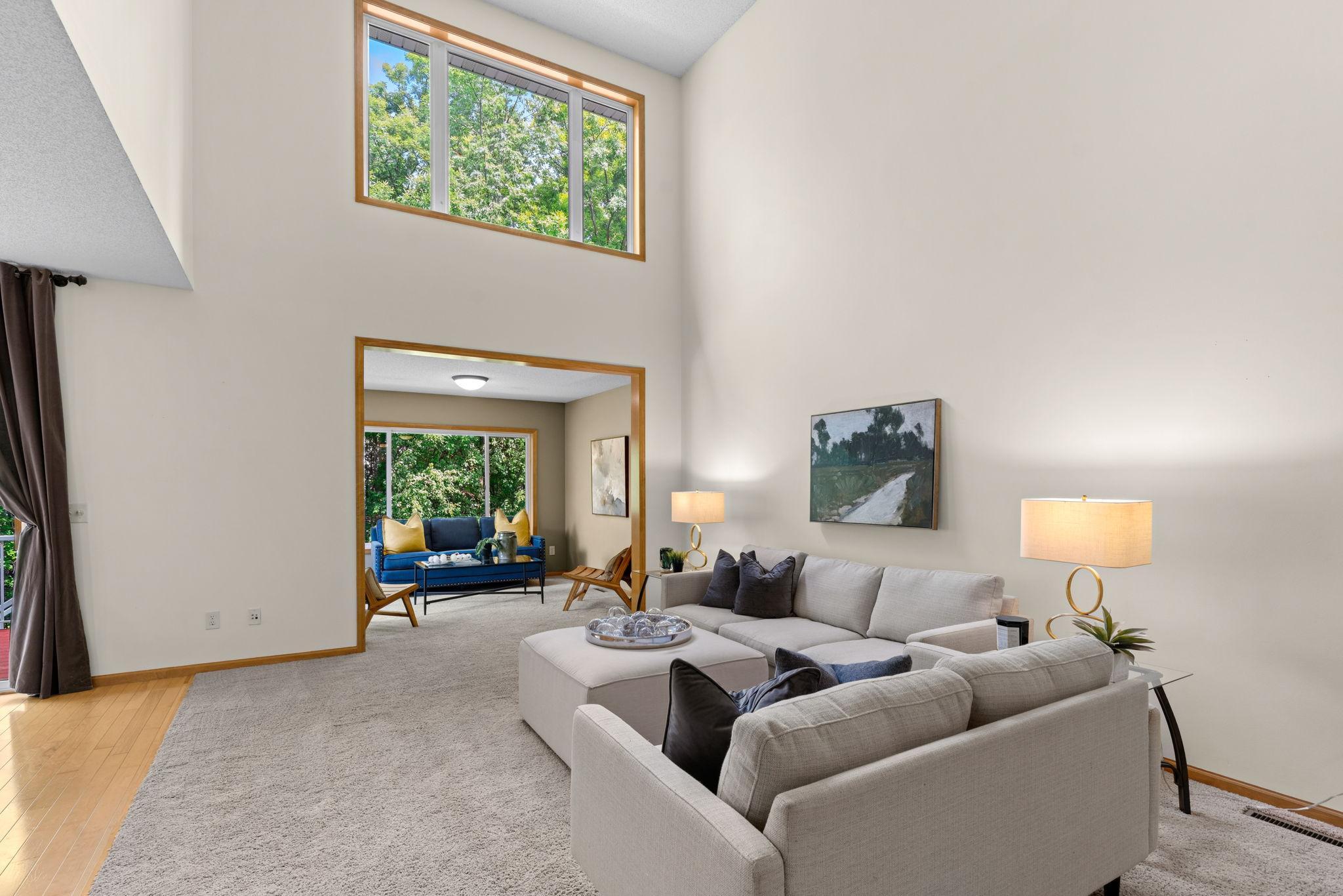 living room looking out onto sitting room