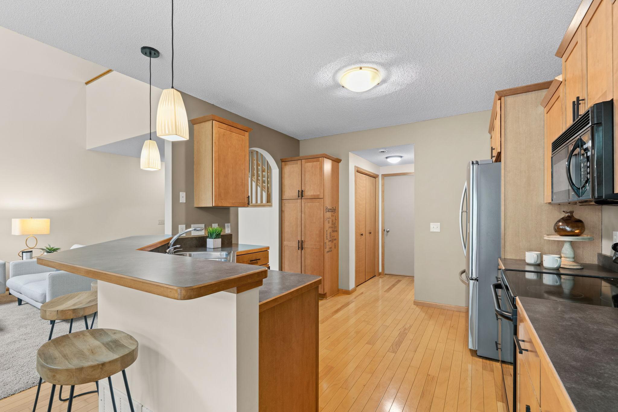 kitchen with easy flow