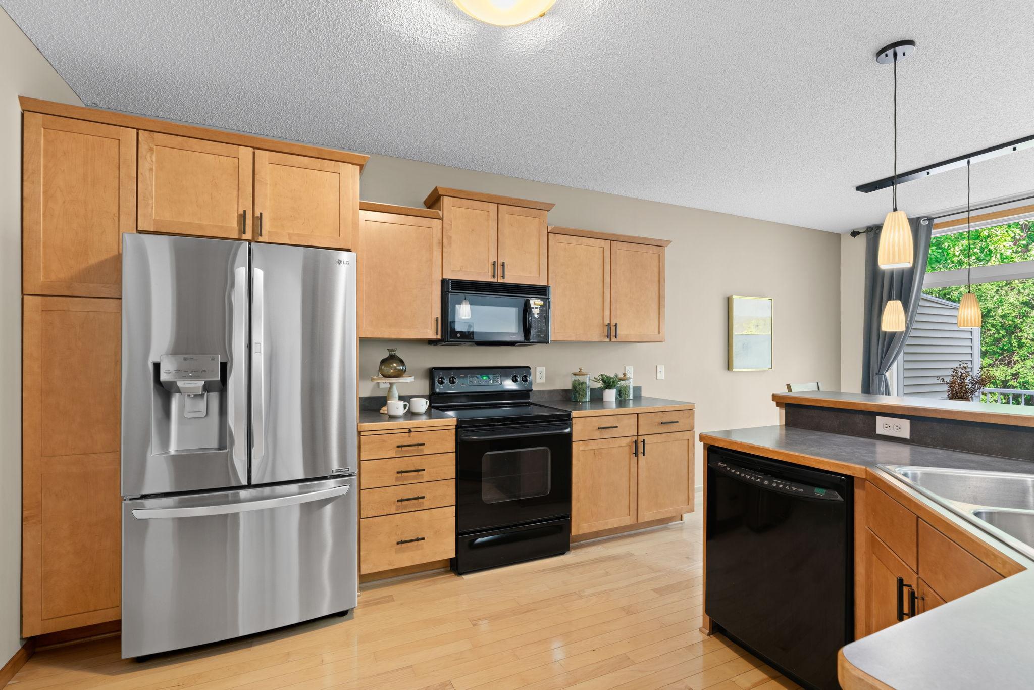 kitchen with easy flow