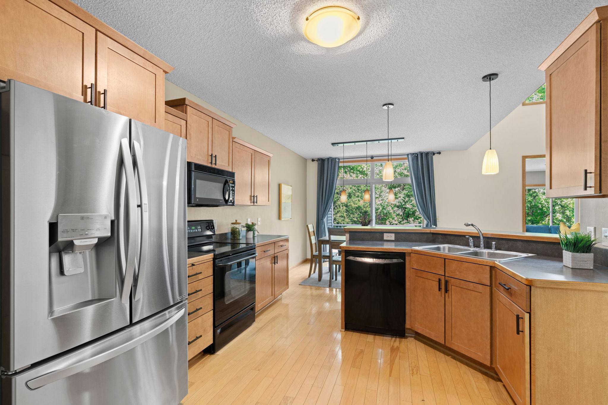 kitchen with easy flow