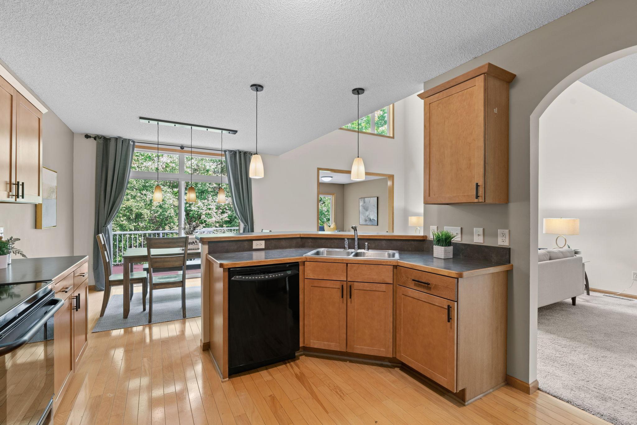 kitchen with easy flow