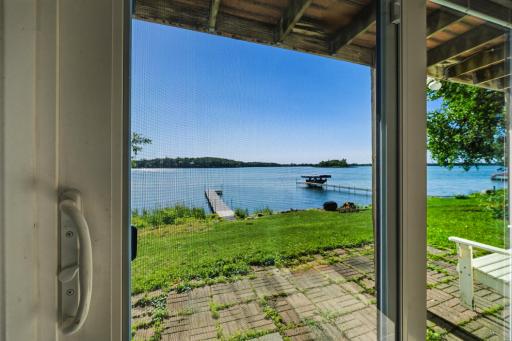 View from lower level walkout...easy access to the dock