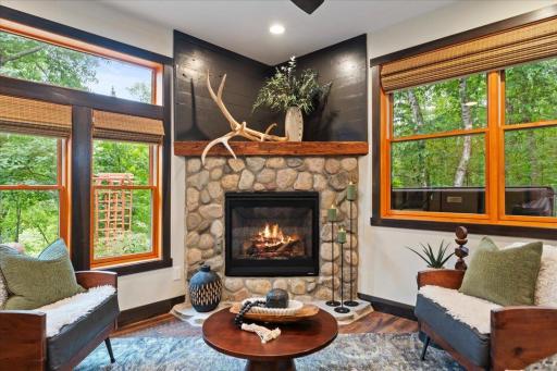 Gas Burning Fireplace - Main Level Living Room