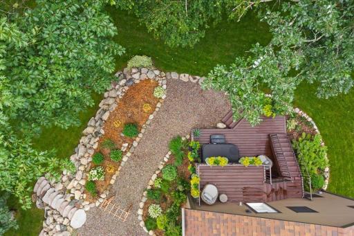 Aerial View of Backyard (South and East Yard)