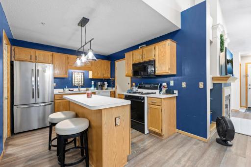 The kitchen island expands your cooking and entertaining space!