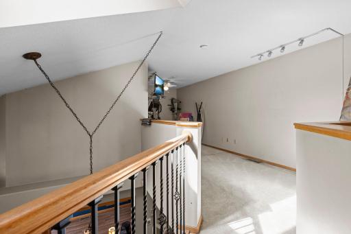 The loft area adds a great deal of space with many options