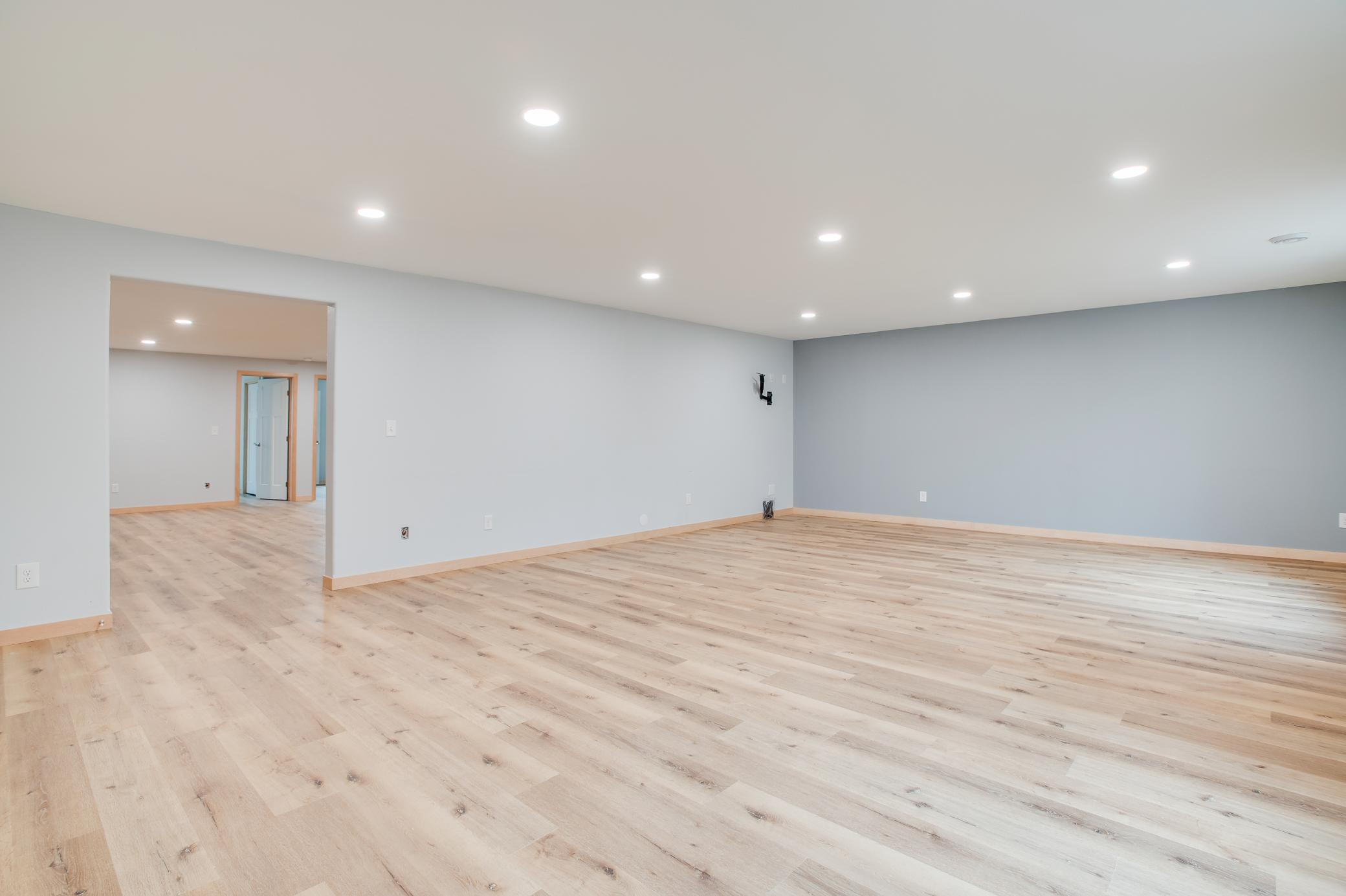 Massive recently finished basement