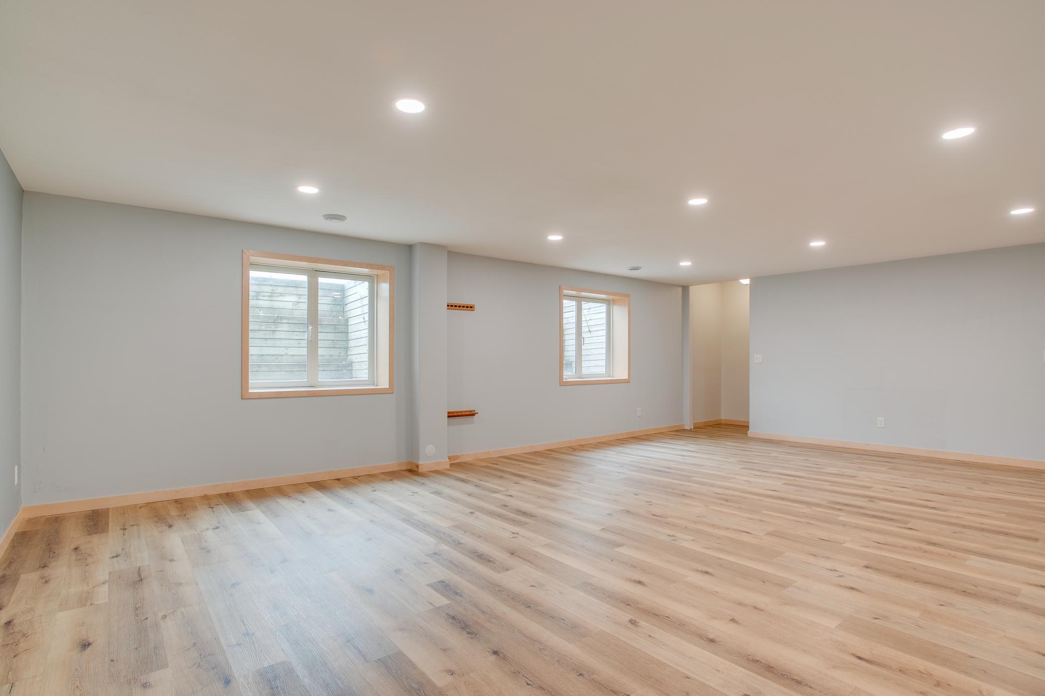Basement "game room"