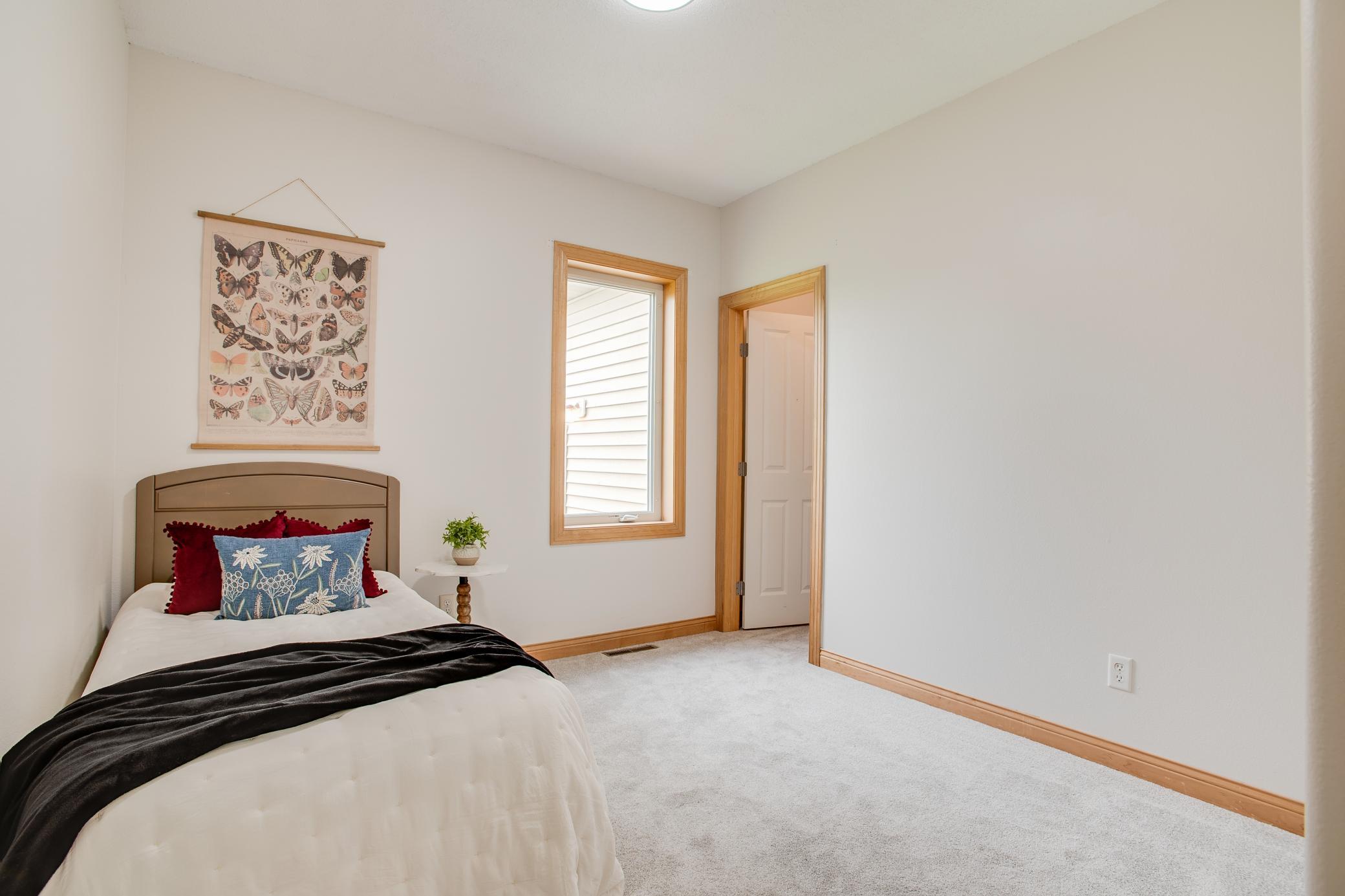Bedroom 2 on main level with walk in closet