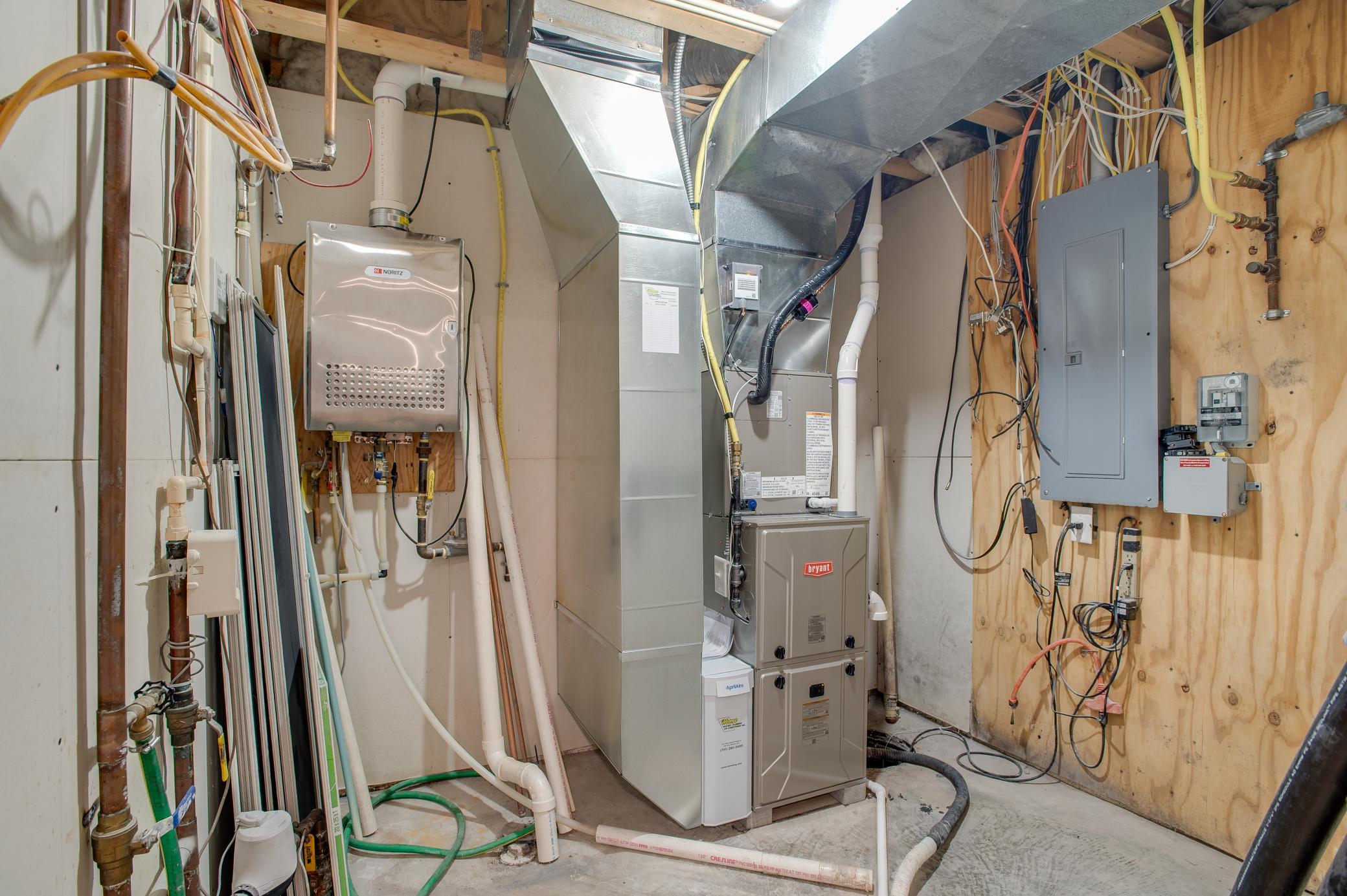 BRAND NEW GFA furnace and Central Air, tankless water heater, rough in for Geo thermal unit