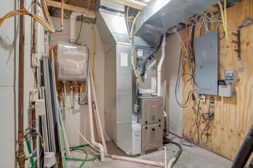 BRAND NEW GFA furnace and Central Air, tankless water heater, rough in for Geo thermal unit