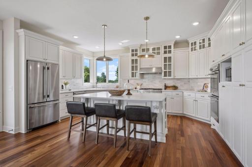 All new quartz countertops throughout kitchen