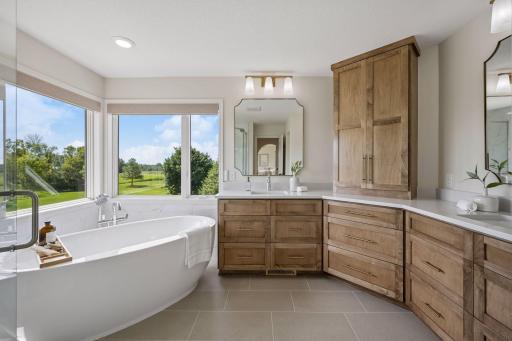 Completely remodeled primary bathroom