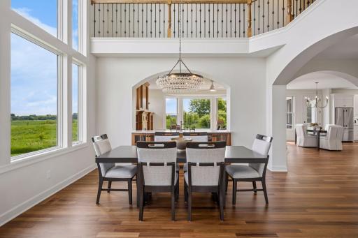 Recently refinished hardwood floors with a matte finish
