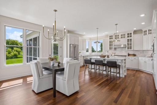 Informal dining area in kitchen