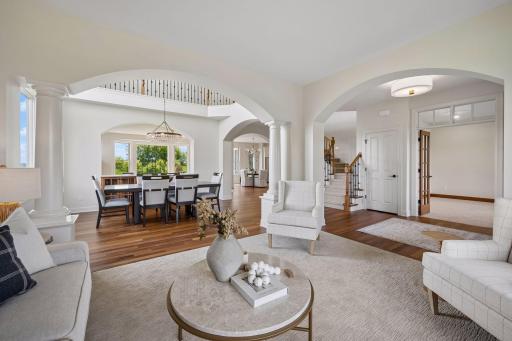 Formal living and dining room