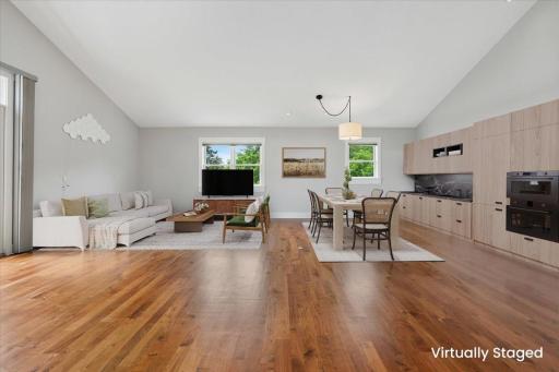 Staged photos of 2nd kitchen/family area