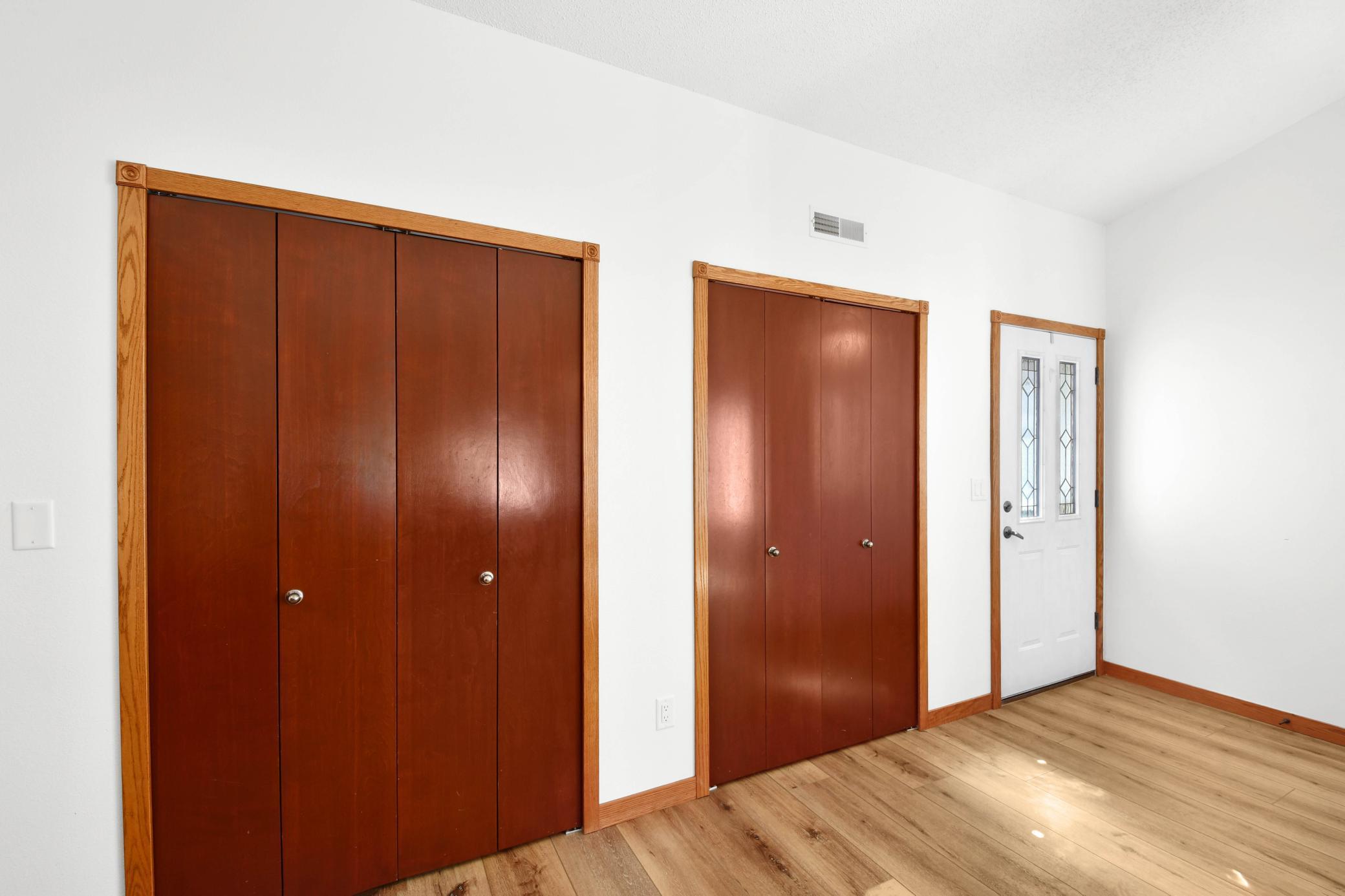Foyer closet space