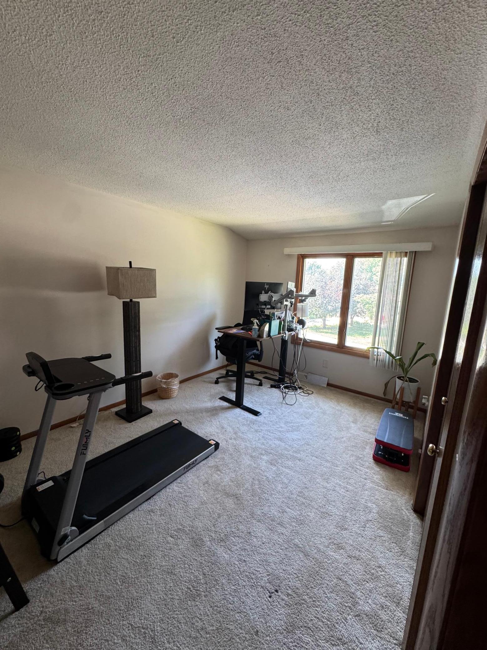 3rd Bedroom, upper level, currently used as office and work-out space