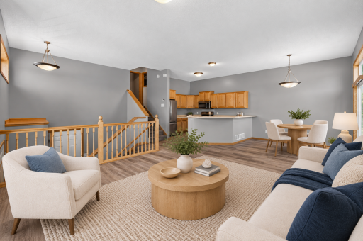 Vitually stage...open and flowing floor plan when entertaining.