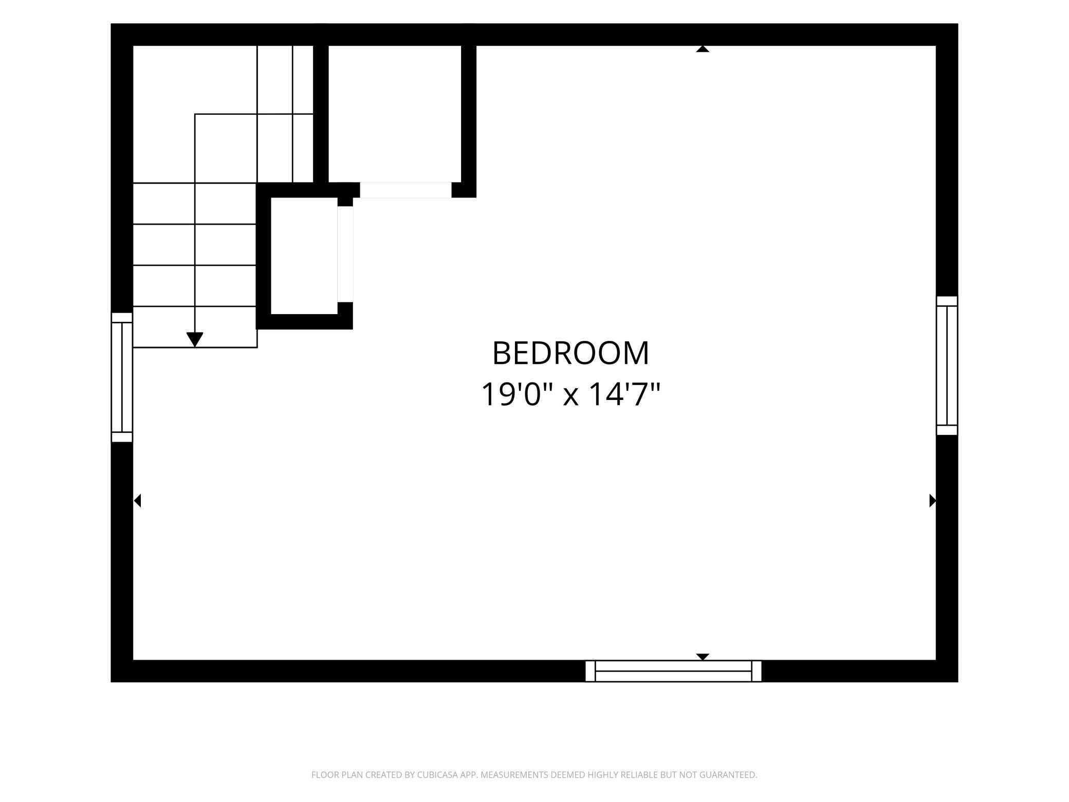 Large upstairs bedroom