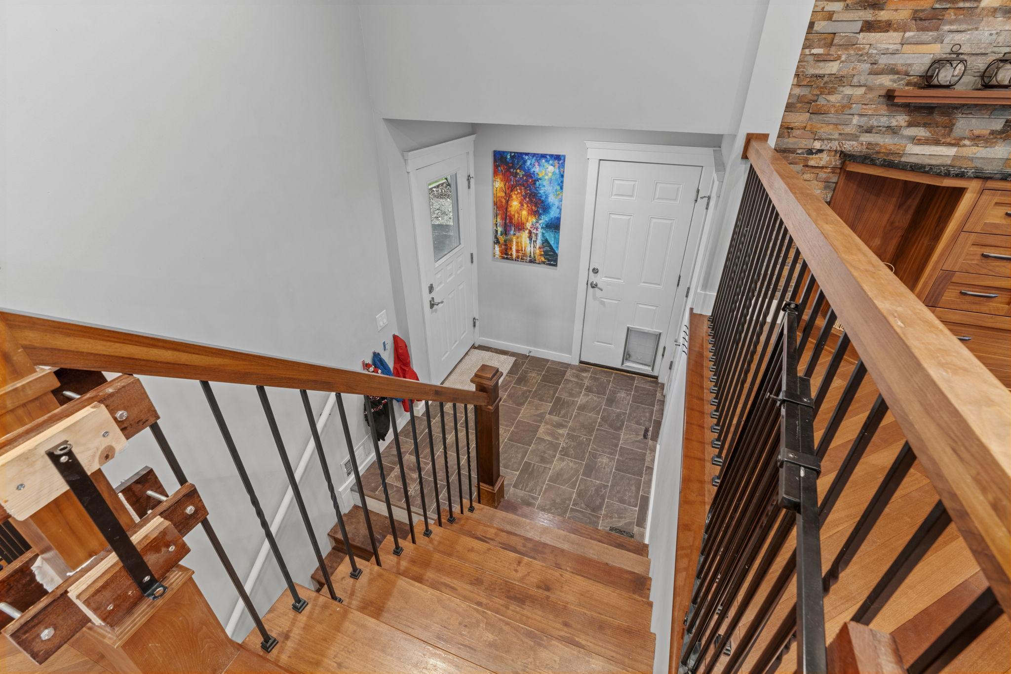View of the spacious foyer landing.