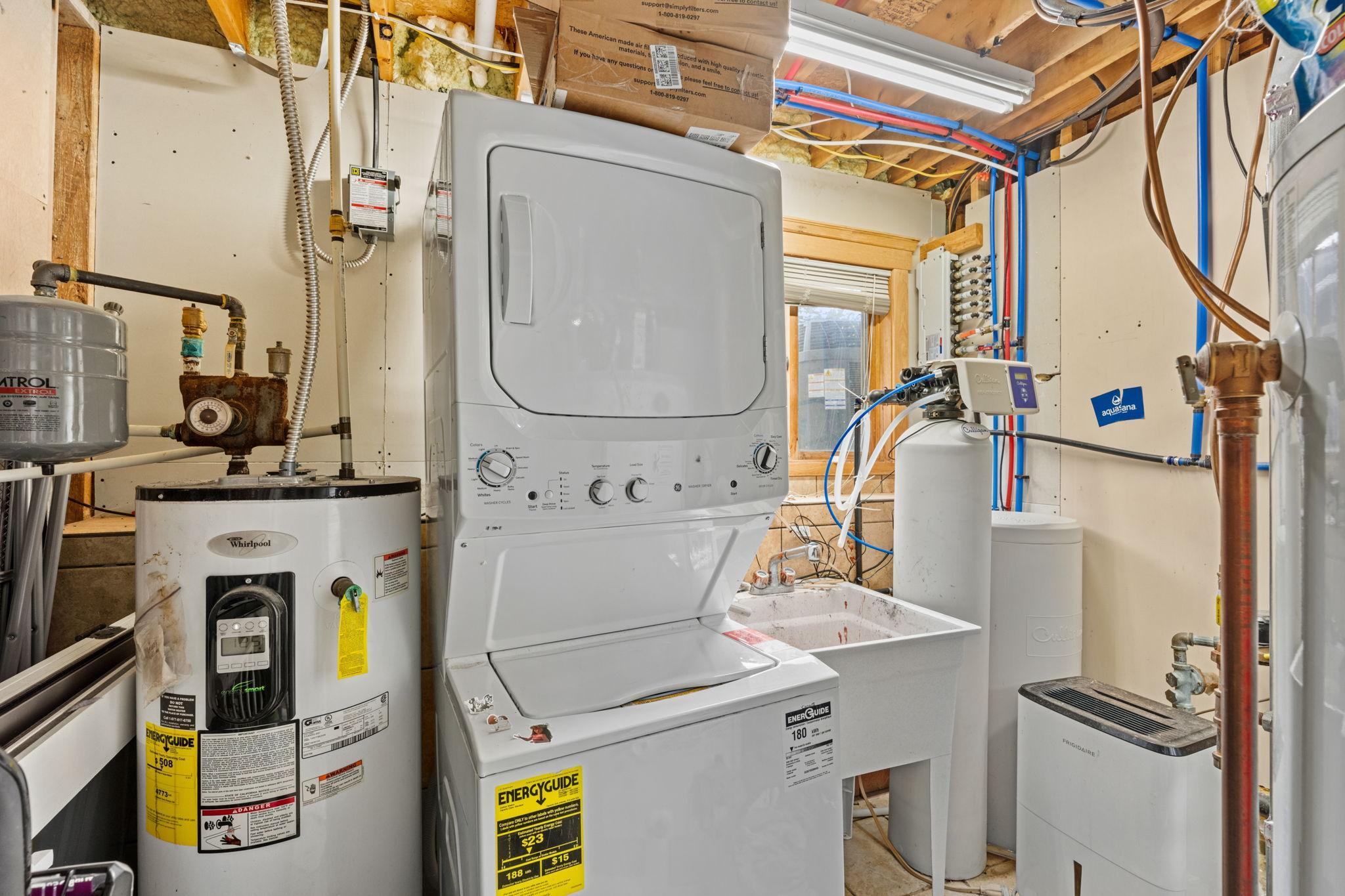 Utility and laundry room - new furnace in 2025.