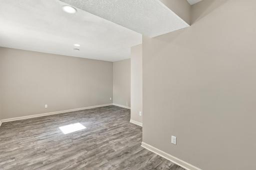 Extra large fifth bedroom in the basement