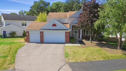 Great curb appeal with 3 car garage and freshly seeded grass