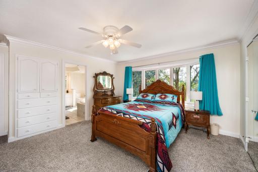 Built in cabinet & drawers in primary bedroom