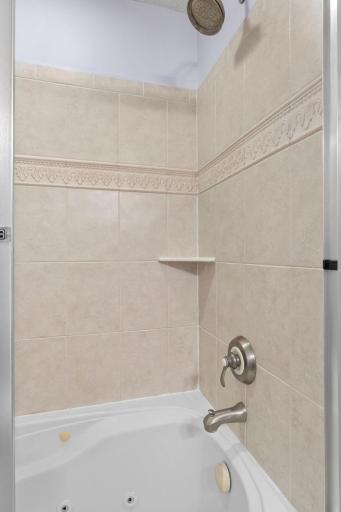 Jetted tub ideal for soaking your days stress away