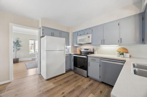 Kitchen is in the heart of the home connects to dining room