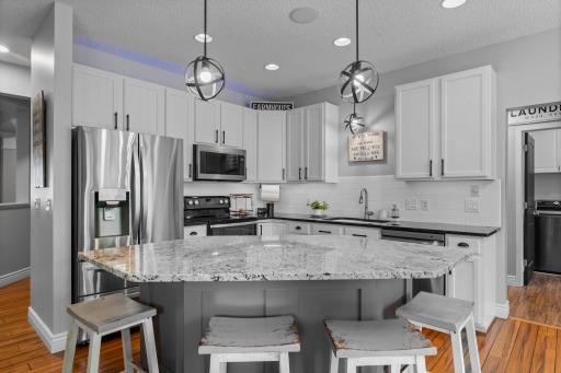 The kitchen keeps everyone connected and is designed for gathering.