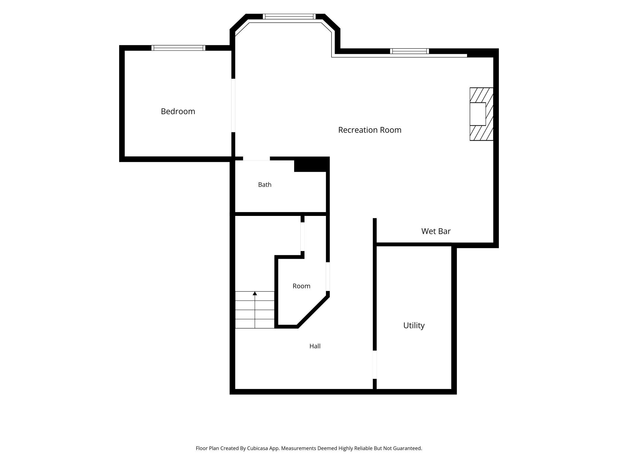Lower level floorplan.