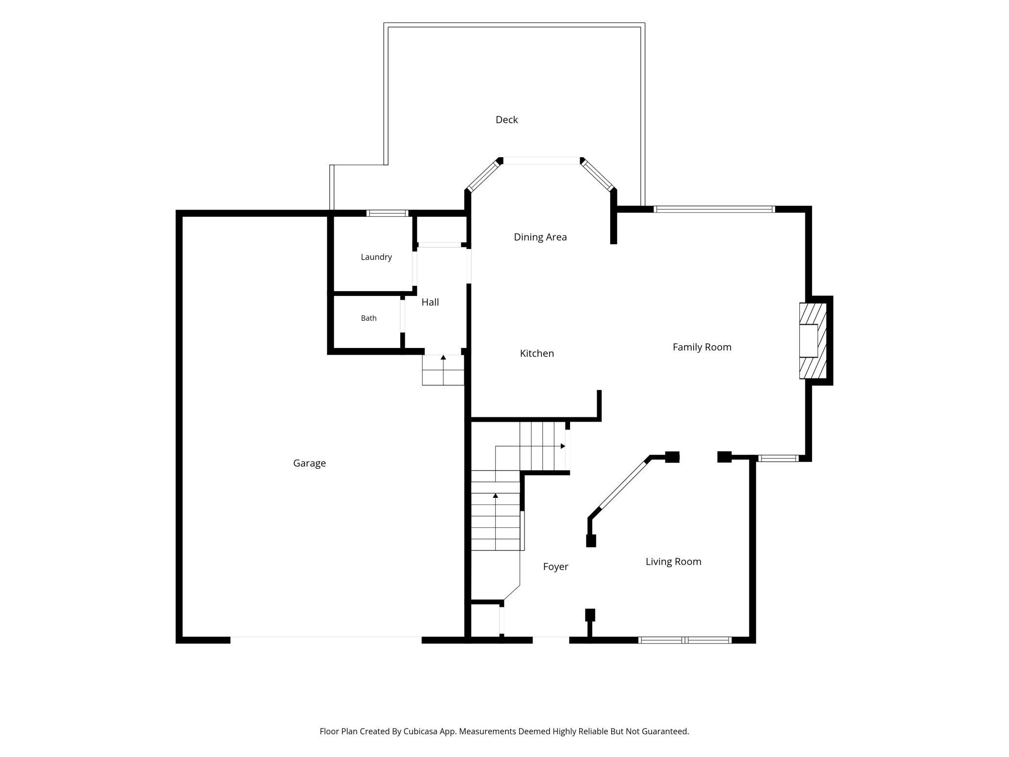 Main level floorplan.