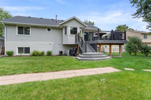 Enjoy the maintenance free deck, installed 2022, overlooking the fully fenced backyard installed in 2023 by Midwest Fencing. New roof on house & shed. Beautiful perennial gardens include hostas, lilies, irises, hydrangeas, lilacs, clematis, etc.