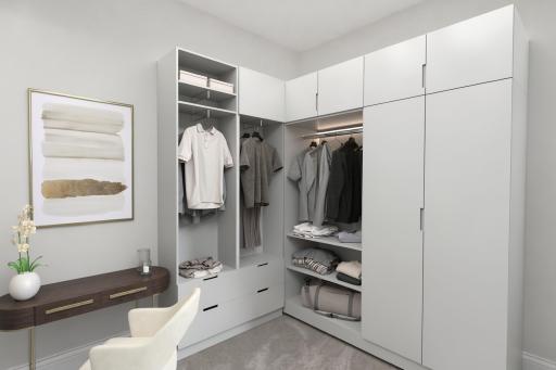 Owner closet Optional design-Virtual Staged
