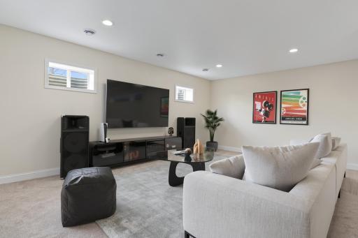 Lower Level Entertainment room-Virtual Staged