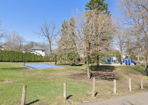 Navarre Playground, BasketBall Court. playset, picnic tables 1/2 block away