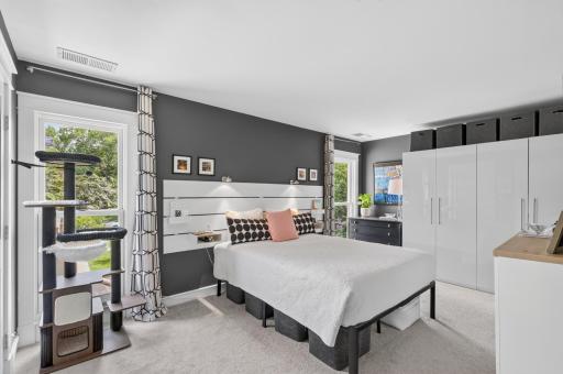 Large primary bedroom with southern exposure