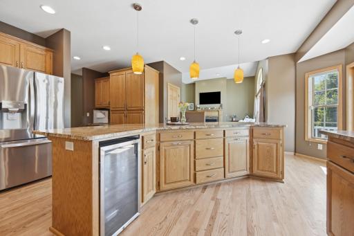 Built-in Wine Fridge.