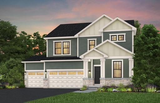 Smooth, clean walkways guide visitors to the front door, bordered by tasteful landscaping that enhances the homeâs inviting exterior