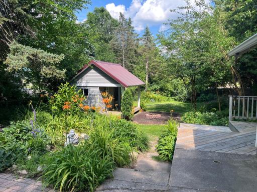 There is lots of deck and yard space to enjoy in the private east side of the home.