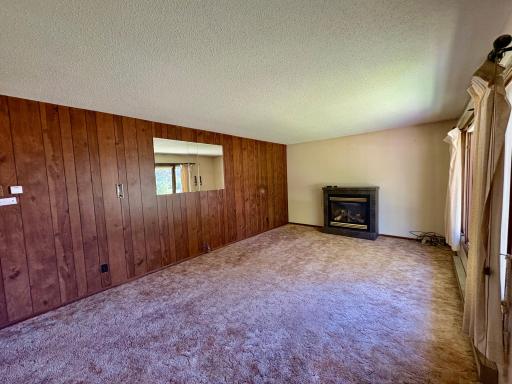 Living room with fireplace
