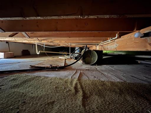 Solid Concrete crawlspace under home- DRY