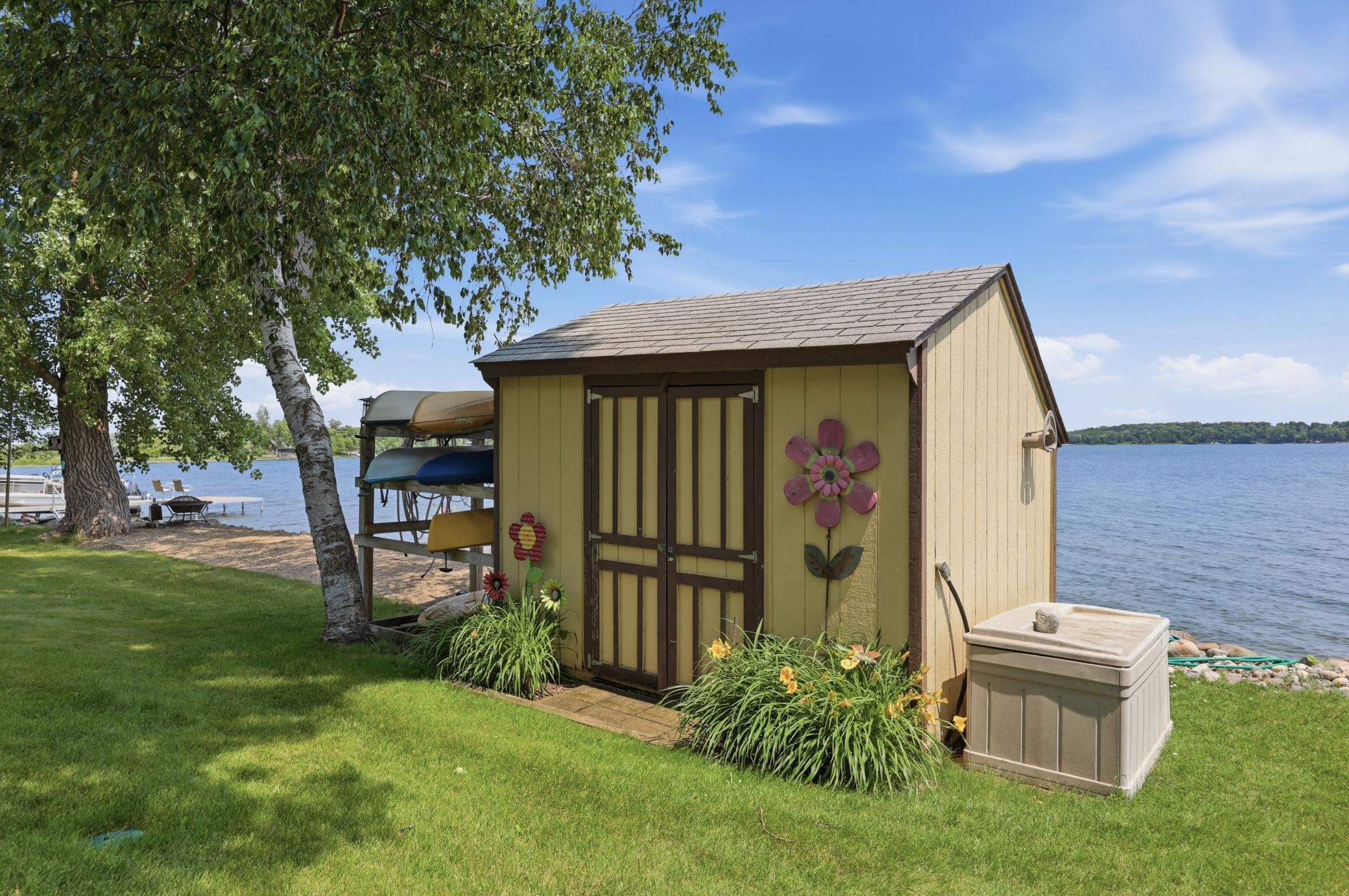 Very Convient Lake shed with power
