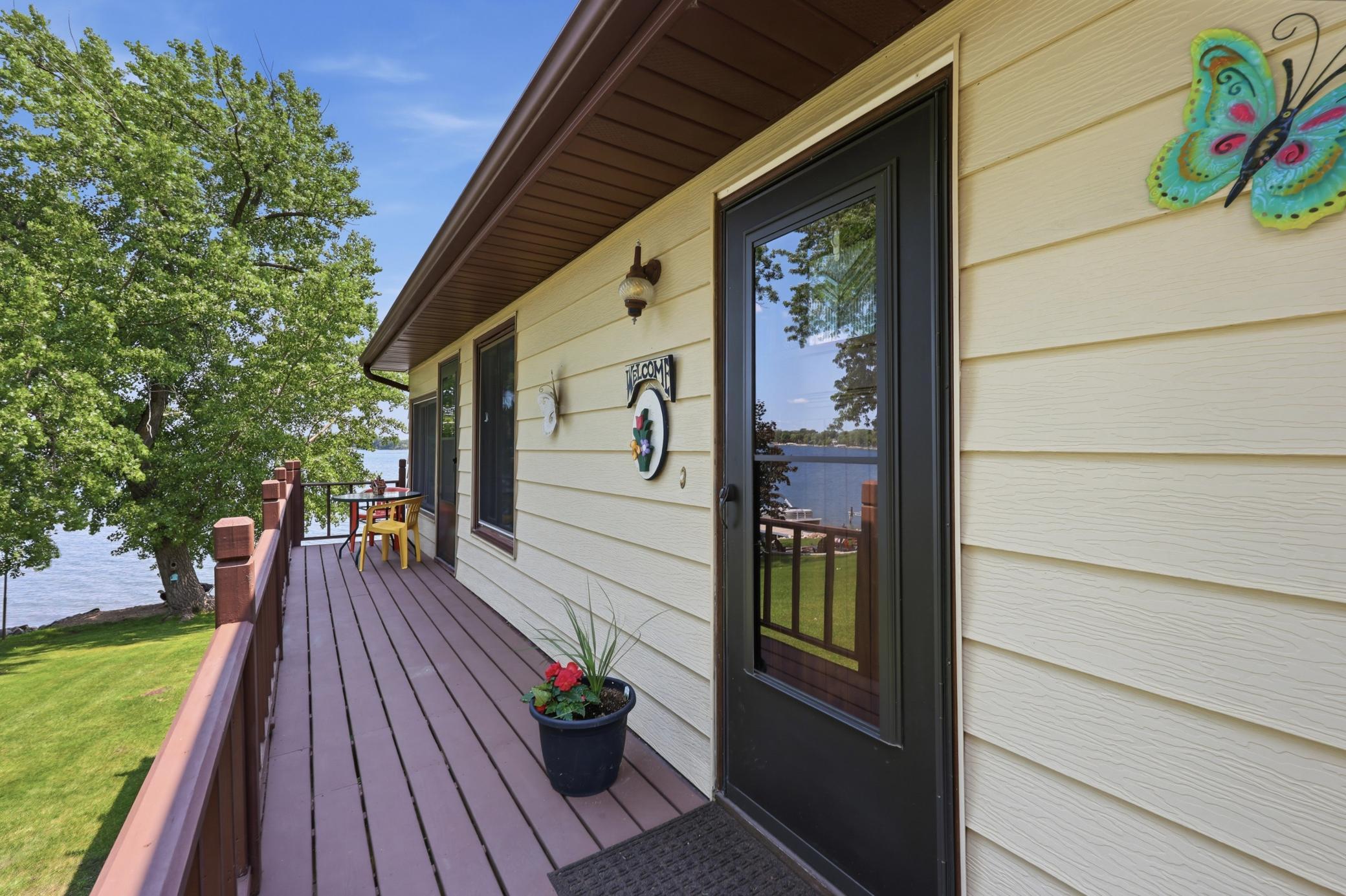 Decks on Each side of the home - always can find sun or shade!